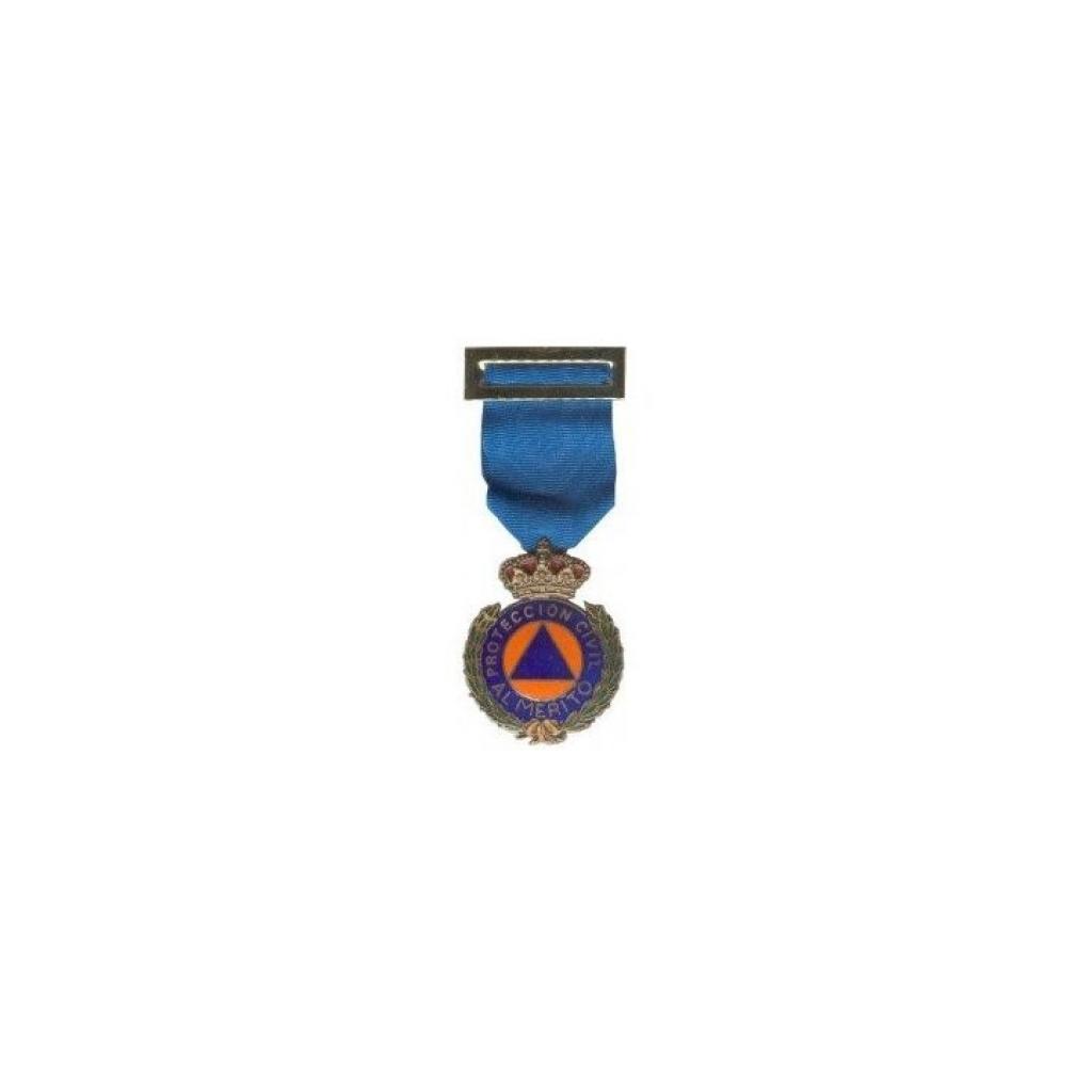 MEDALLA AL MERITO DE LA PROTECCIÓN CIVIL DTVO AZUL ORO RACCOON GRX