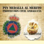 Pin Medalla Merito Protección Civil