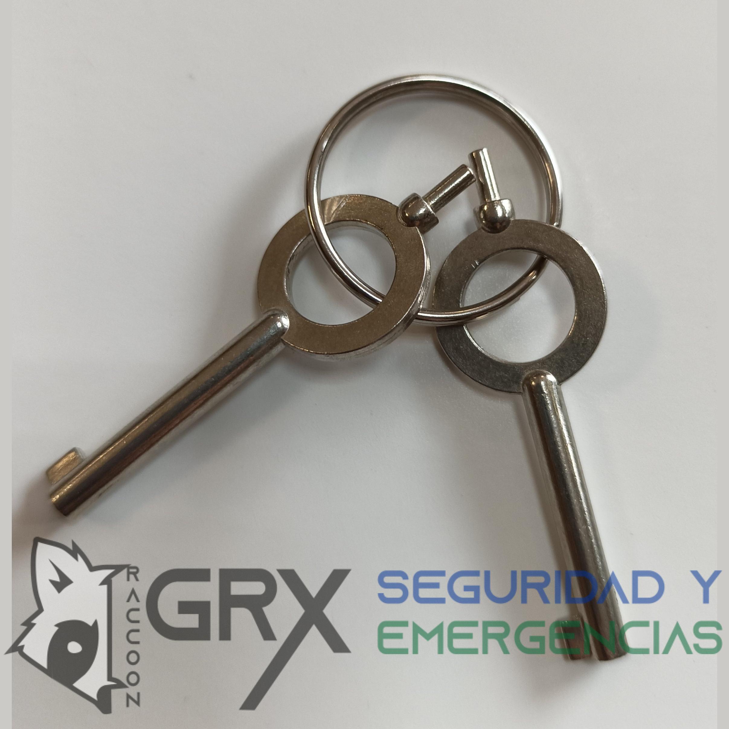 Par de llaves Grillete niquel – RACCOON GRX – Material de Seguridad y  Emergencias