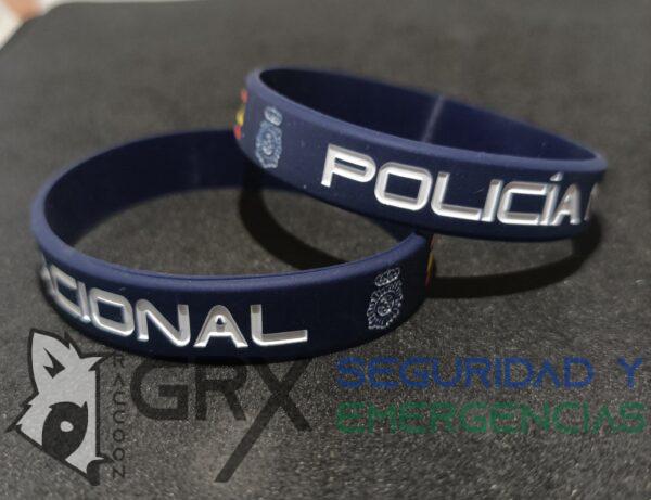 Pulsera Silicona Mod. Policía Nacional