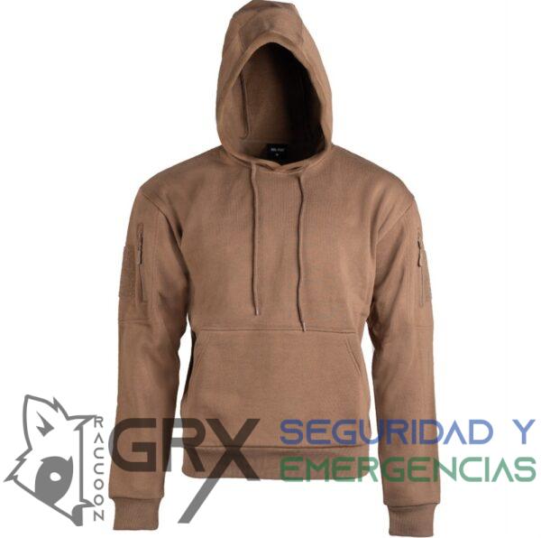 Sudadera Tactica con capucha Miltec Dark Coyote