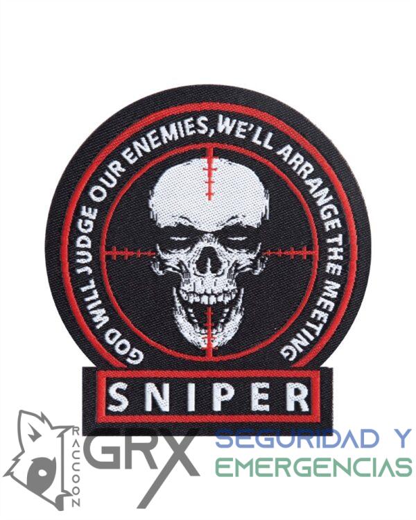PARCHE SNIPER CON VELCRO 7,2 X 6,8 Cm