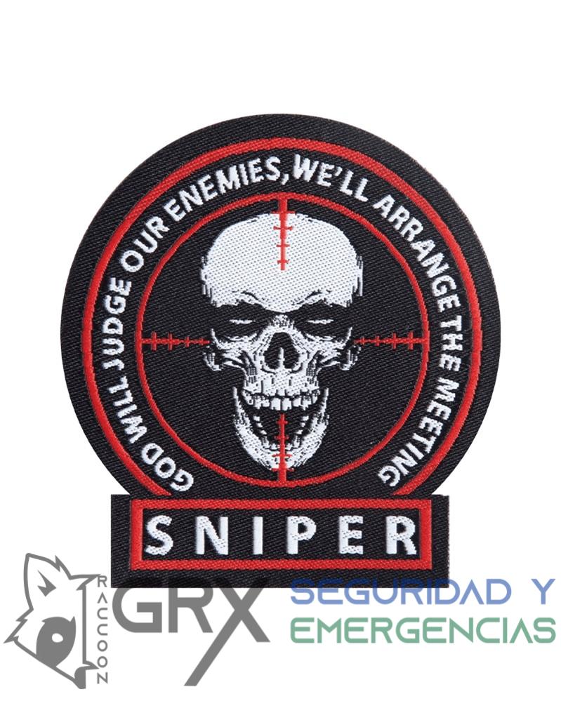 PARCHE SNIPER CON VELCRO 7,2 X 6,8 Cm